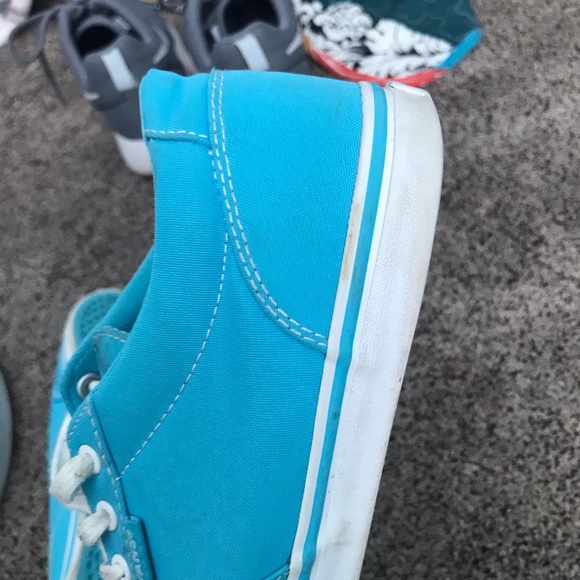 Blue Lace-Up Vans - Picture 6 of 6